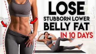 LOSE BELLY FAT in 10 Days lower belly  8 minute Home Workout [upl. by Cathi]