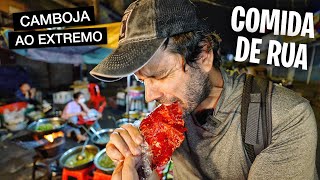 Provando 40 COMIDAS DE RUA no Camboja 🇰🇭 Documentário Completo [upl. by Nidroj]