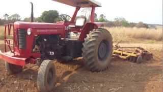 Massey Ferguson 85 x  Nivelando [upl. by Yc]