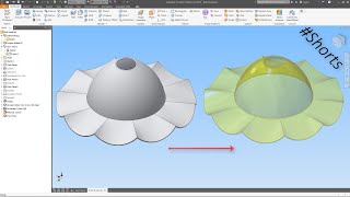 How to assign a transparent or glass appearance in Autodesk Inventor Shorts [upl. by Eeliab80]