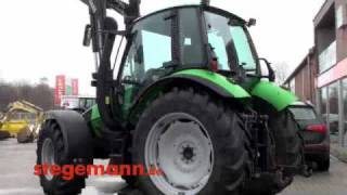 Schlepper Deutz Agrotron 85 mit Sauter Fronthydraulik Trima 470 Frontlader [upl. by Burny]