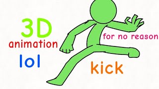 kick animation  flipaclip and sound effects [upl. by Anaujd229]