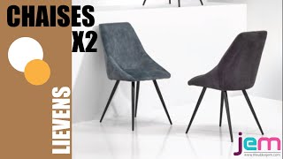 Chaise contemporaine X2 en tissu Adore par Meubles JEM [upl. by Oler]