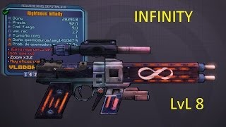 Borderlands 2 Guía de armas legendarias la infinity OP LvL 8 [upl. by Nimaj]