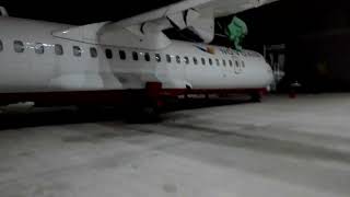 NOVOAIR Airlines Line Maintenance  night view Dhaka Airport  ATR Aeroplane [upl. by Germaine590]