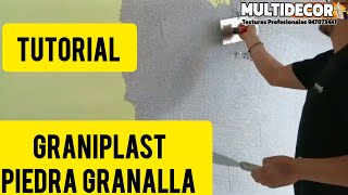 GRANIPLAST PIEDRA GRANALLA GRANOMARMOL TUTORIAL DETALLADO PASO A PASO tutorial trending fypシ [upl. by Ferrigno393]