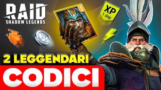 2 LEGGENDE GRATIS 🎁 Codici Promo Raid Shadow Legends 🎁 ITA 2024 [upl. by Luapnaej450]