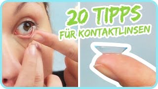 20 TIPPS für Kontaktlinsen [upl. by Phare818]