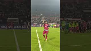 Jamshedpur FC Players Lap the Stadium to Thank and Celebrate with Fans [upl. by Eeznyl]