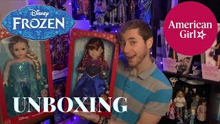 FROZEN ANNA AMERICAN GIRL DOLL UNBOXING [upl. by Wenz]