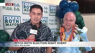 Incumbent Mitch Roth leading after first printout in crowded race for Hawaii County mayor [upl. by Hayyim]