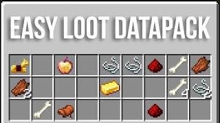 Make Loot Tables IN GAME Datapack [upl. by Hujsak686]