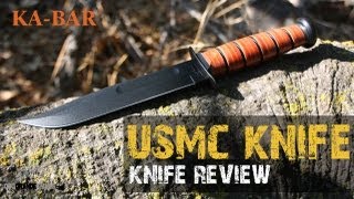 Kabar USMC Fighting Utility Knife Review  OsoGrandeKnives [upl. by Ecinert]