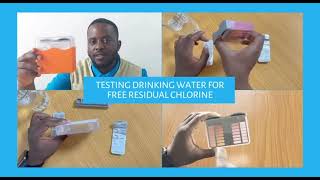 Drinking Water Free Residual Chlorine Test  UNICEF Zambia Cholera Response [upl. by Naegem440]