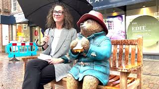 Beary special statue in Newbury as part of Paddington Visits [upl. by Liw]