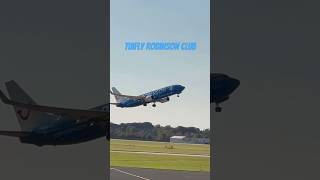 TUIfly BoeingRobinson Club Resorts Livery departure from DUS Airport shorts aviation video [upl. by Aural350]