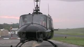 First time flying a UH1 Huey while on a longline operation  full startup enroute [upl. by Dnomhcir]