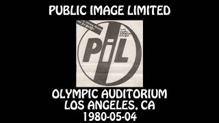 Public Image Ltd  19800504  Los Angeles CA  Olympic Auditorium Audio [upl. by Velleman]