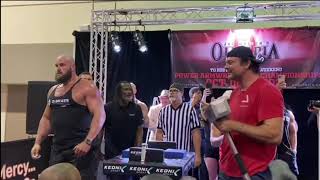 Braun Strowman Vs Devon Larratt Full Fight  ArmWrestling [upl. by Arinaj]