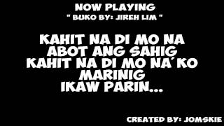 BUKO BY JiREH LiM  LYRiCS [upl. by Toinette]