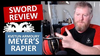 First look and initial review on the Kvetun Armoury steel Meyer Rapier sidesword [upl. by Anwahsat]