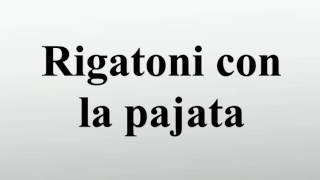 Rigatoni con la pajata [upl. by Chernow]