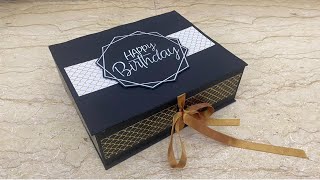 How To Make Hamper Box At Home  Handmade Birthday Gift Ideas  Gift Box Tutorial [upl. by Portingale484]