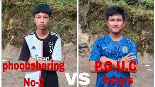 DDSC football Tournament highlights ⚽ Phoobshering no2 Vs PGUC boys [upl. by Kirsch]