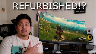 Alienware OLED AD3423DW Review  is Dell Refurbished Worth It [upl. by Sims]