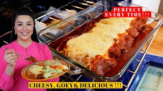 The Best Mexican Chicken ENCHILADAS Adobadas Rojas Dinner Recipe [upl. by Ettegirb248]