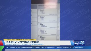 Viral video shows Laurel County ballot marking machine malfunctioning [upl. by Hewett]