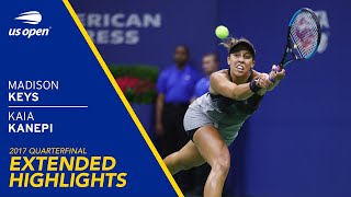 Madison Keys vs Kaia Kanepi Extended Highlights  2017 US Open Quarterfinal [upl. by Algar60]