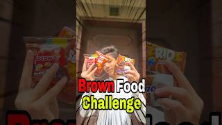 Brown colour food 🟫 challenge for 24hours 😱 minivlog trending challenge [upl. by Everick]