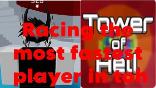 Racing the most fastest players of tower fl and toh both FFA [upl. by Enialehs]