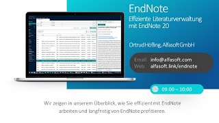 EndNote 20  Effiziente Literaturverwaltung mit EndNote 20 [upl. by Nandor]