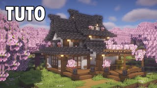 Minecraft 120  Comment Construire une Grande Maison Japonaise Réaliste  Tutoriel [upl. by Robbin]