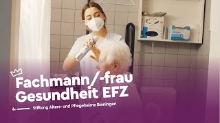 Möchtest du für andere Menschen sorgen Fachmannfrau Gesundheit EFZ  Lehrstellenvideo  Yousty [upl. by Ahseenal]