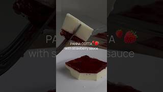 Panna Cotta with Strawberry Sauce Italian Dessert Recipe pannacotta italiandessert summerdessert [upl. by Dray]