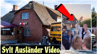 NaziVideo vor Sylter PromiBar sorgt für Empörung  sylt pony video  sylt ausländer video [upl. by Damalus]