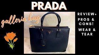 PRADA GALLERIA BAG  MEDIUM SAFFIANO LEATHER REVIEW [upl. by Ennagem]