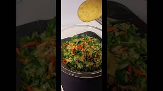 Fresh Garden Kale Salad Recipe with Homemade Lemon Pepper Dressing  Easy and Healthy Salad Recipe [upl. by Eelarac945]