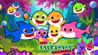 Baby shark kindergarten party of learning preschool learning and phonic song [upl. by Ahtnamas]