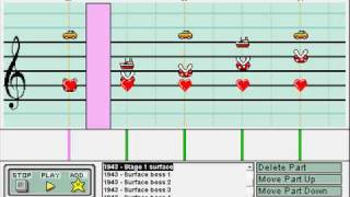 1943 Battle of Midway Stage 1 music in Mario Paint Composer [upl. by Jeffcott]