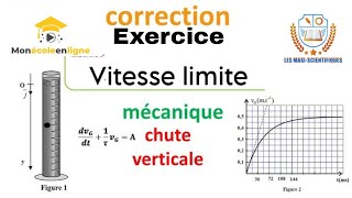 Comment déterminer la vitesse limite dun objet en chute libre  Exercice Corrigé [upl. by Radley]