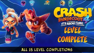 Crash 4 Its About Time OST  Level Completions All 15 [upl. by Annol]