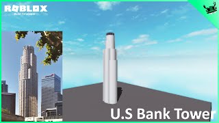 US Bank Tower  Roblox Build Timelapse [upl. by Enyrhtak]