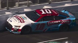 Aric Almirola crash  2022 Busch Clash Last chance qualifier 1 [upl. by Moffat]