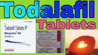 Todalafil Tablets 20 mg Uses in Hindi  Todalafil Tablets 10 mg  Megalis  20 Tablets [upl. by Noryk]