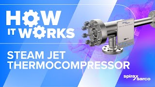 Spirax Sarco  Steam Jet Thermocompressor  How it Works [upl. by Weyermann]