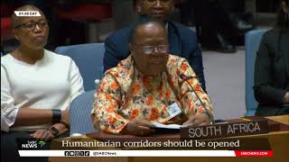 UNSC Middle East Debate I quotIsraeli hostages need to be releasedquot Naledi Pandor [upl. by Clemence]